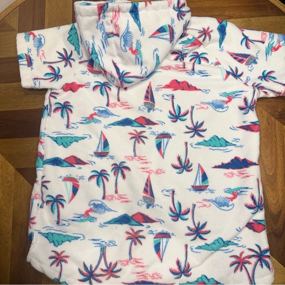 Tommy Bahama Blue and White Tropical Cover-Up pool beach vacation - Picture 6 of 6